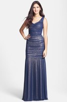Thumbnail for your product : La Femme Sequin Mermaid Gown