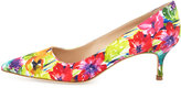 Thumbnail for your product : Manolo Blahnik BB Fabric 50mm Pump, Vivid Floral