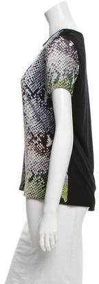 Diane von Furstenberg Silk Short Sleeve Top