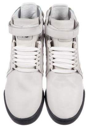 Y-3 Leather High-Top Sneakers