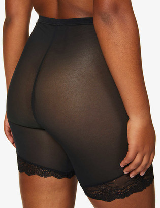 Spanx Spotlight on Lace super high-rise mesh mid-thigh shorts