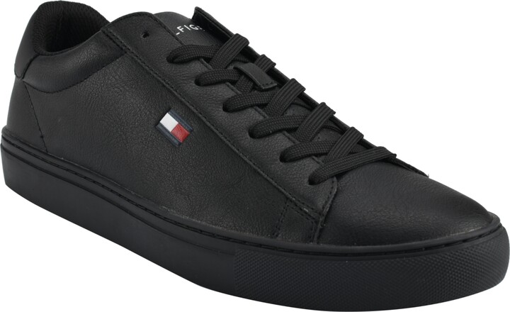 Tommy Hilfiger Flag Leather Sneaker - ShopStyle
