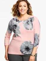 Thumbnail for your product : Talbots Peonies-Print Sweater