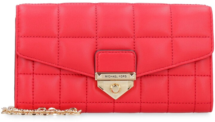 michael kors red wallet