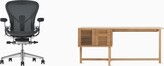 Thumbnail for your product : Herman Miller Aeron Chair / Line Storage Desk Office Bundle