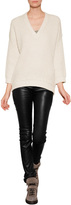 Thumbnail for your product : Jitrois Leather Side Zip Leggings