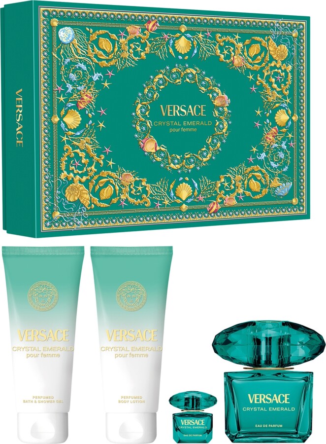Versace 4-Pc. Crystal Emerald Eau De Parfum Spray Body Lotion and Shower Gel Set