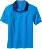 Thumbnail for your product : Old Navy Boys Contrast-Collar Jersey Polos