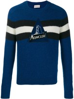 Moncler Blue Men's Crewneck Sweaters on Sale - ShopStyle
