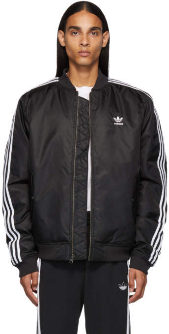 adidas black bomber