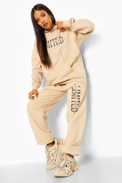 Thumbnail for your product : boohoo Petite Limited Edition Printed Joggers