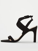 Thumbnail for your product : Very Hurst Cross Strap Heeled Sandal - Black