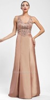 Thumbnail for your product : Sue Wong Illusion lace trumpet evening dresses