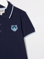 Thumbnail for your product : Kenzo Kids Organic-Cotton Logo-Patch Polo Shirt