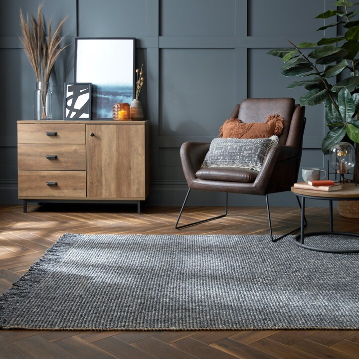 Dunelm Jute Marl Reversible Rug Grey ShopStyle