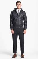 Thumbnail for your product : Vince Men's Hooded Leather Bomber Jacket