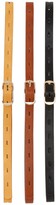Thumbnail for your product : Linea Pelle 3-for-1 Perforated Belt Set