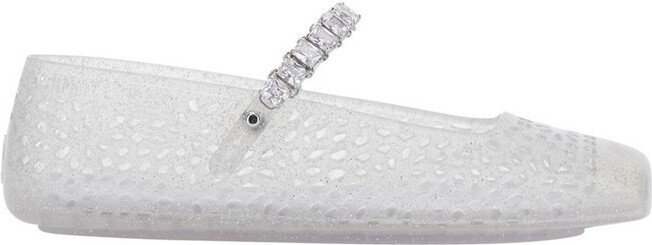 Jimmy Choo The Jelly Embellished Ballerina Flats
