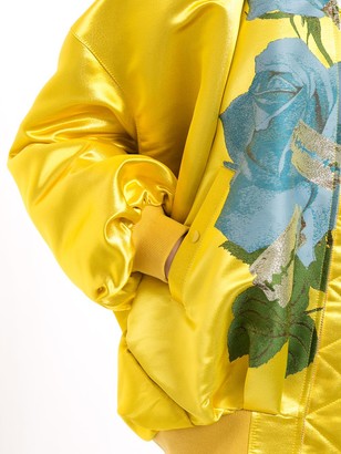 Undercover Oversized Floral-Print Bomber Jacket