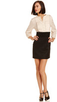 Thumbnail for your product : Kensie Dress, Long-Sleeve Split-Neck Lace