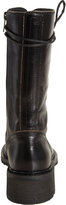 Thumbnail for your product : Ann Demeulemeester Raw Edge Mid-Calf Combat Boot