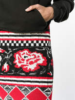 Thumbnail for your product : MSGM rose printed fitted skirt