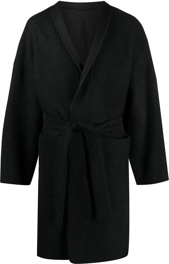 mens wool robe coat