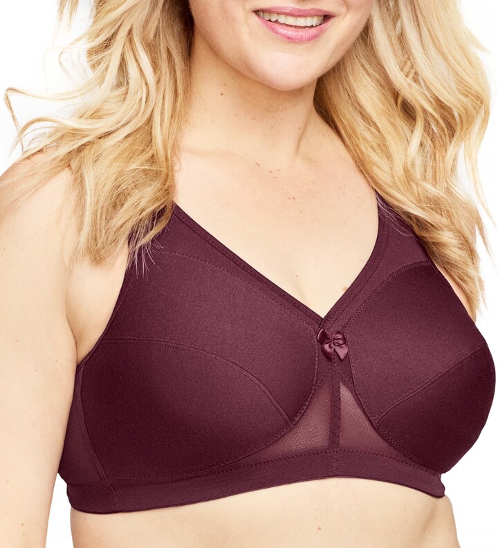 Glamorise Womens MagicLift Original Support Bra Wirefree #1000 : :  Clothing, Shoes & Accessories