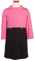 Thumbnail for your product : Milly Minis Zip Detail Colorblock Ponte Knit Dress (Big Girls)