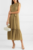 Thumbnail for your product : Zimmermann Super Eight Ruffled Polka-dot Silk Crepe De Chine Midi Dress