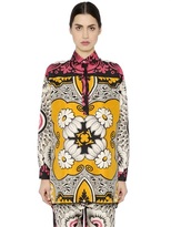 Thumbnail for your product : Valentino Blossom Printed Silk Shantung Shirt
