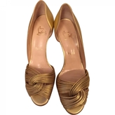 Thumbnail for your product : Christian Louboutin Gold Leather Sandals