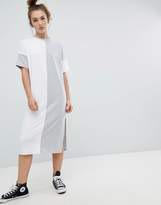 Thumbnail for your product : ASOS Design Colour Block Split Side Midi T-Shirt Dress