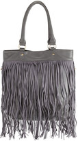 Thumbnail for your product : Deux Lux North-South Fringe Tote Bag, Gray