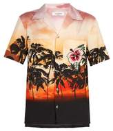Thumbnail for your product : Valentino Embellished Sunset Print Cotton Shirt - Mens - Multi