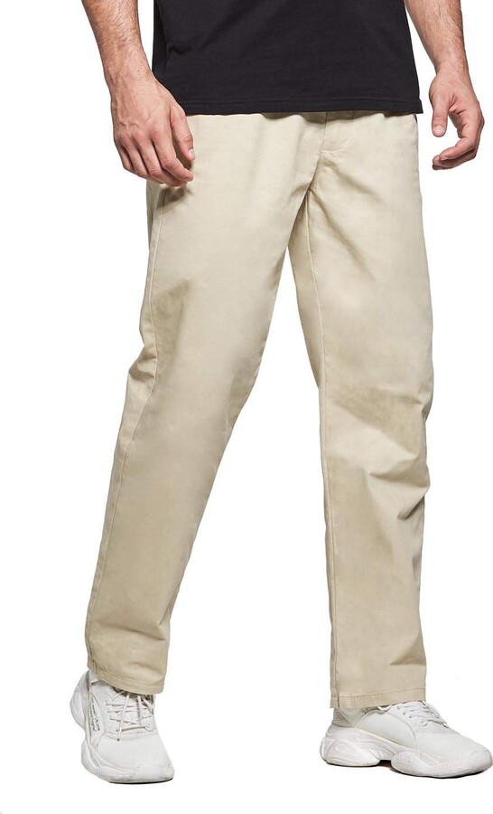 MENS RUGBY TROUSERS WORK OFFICE SMART BIG PLUS FULL ELASTICATED WAIST SIZE PANTS 