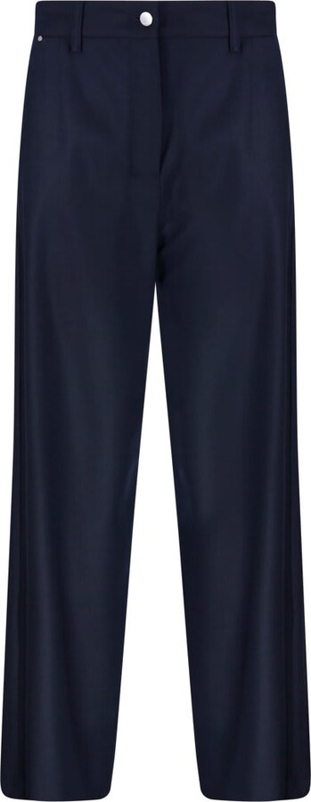 S Max Mara Button Detailed Straight Leg Trousers