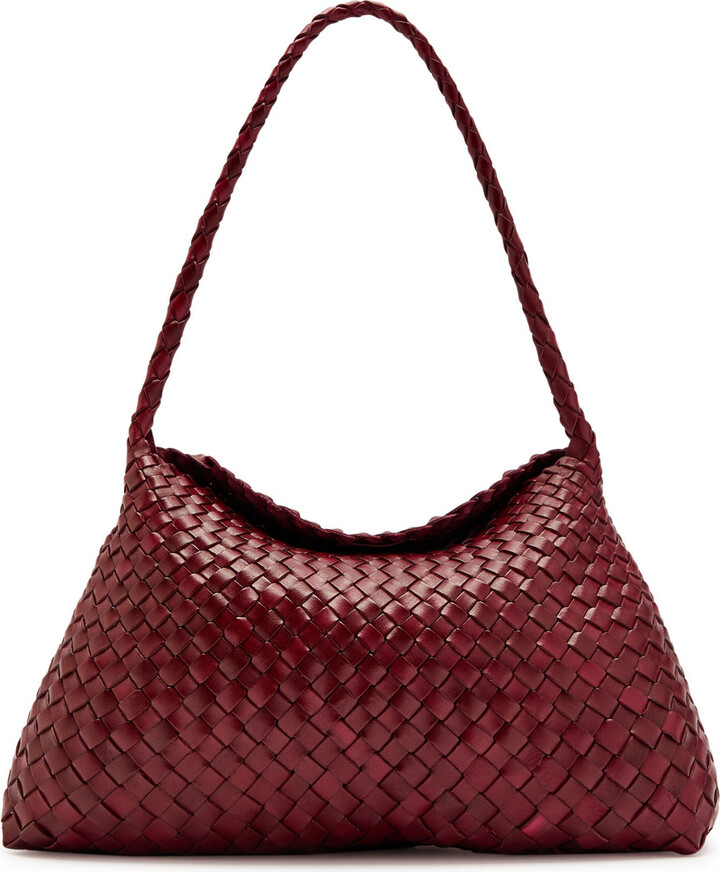 DRAGON DIFFUSION Santa Maria Woven Leather Shoulder bag