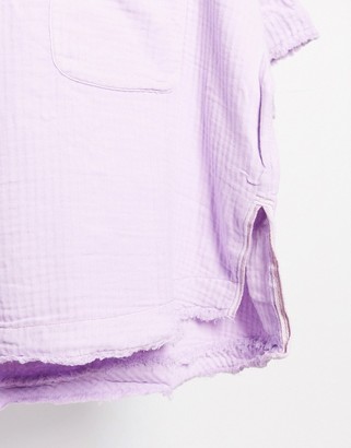 Free People Palo Alto top in lavender