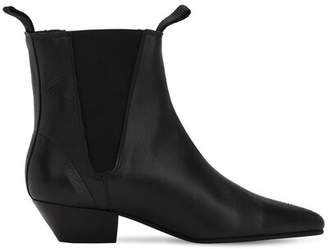 Underground Pointed Leather Boots