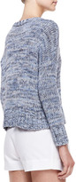 Thumbnail for your product : L'Agence Cropped Marled Knit Pullover