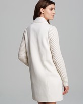 Thumbnail for your product : Vince Coat - Double Breasted Knit Sleeve