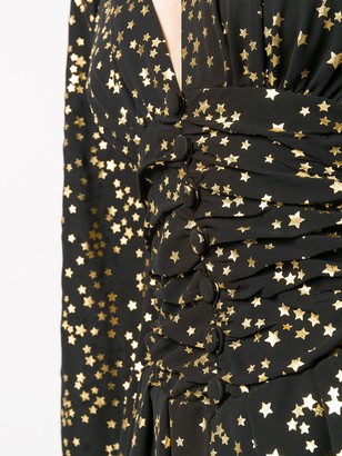 ATTICO Gold Star Mini Pleated Dress