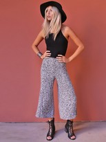 Thumbnail for your product : West Coast Wardrobe Moonlight Wide Leg Capri in Grey