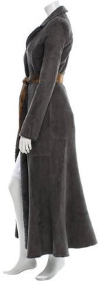 Protagonist Suede Shearling Coat w/ Tags