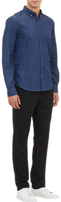 Vince Diamond Denim Button-Down Shirt