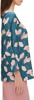 Thumbnail for your product : Lafayette 148 New York Caddie Graphic Floral Silk Blouse