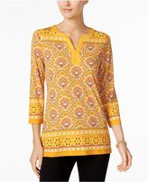 Thumbnail for your product : Charter Club Split-Neck Tunic, Created for Macy's
