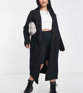 plus size hooded duster
