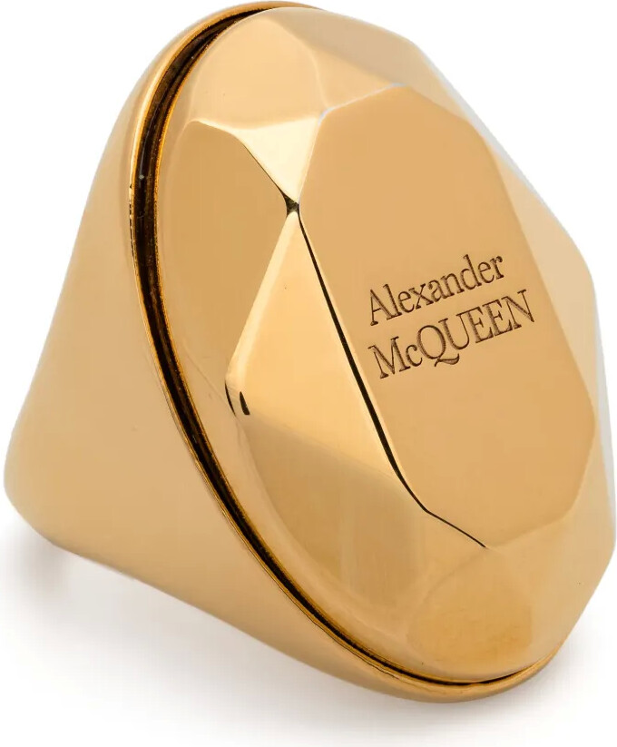 Alexander McQueen The Faceted Stone ring